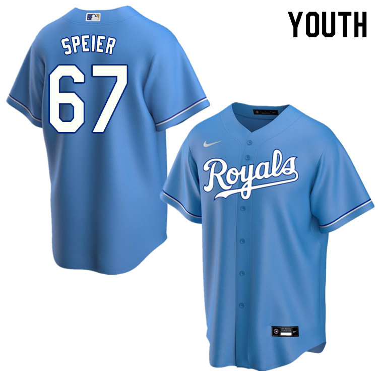 Nike Youth #67 Gabe Speier Kansas City Royals Baseball Jerseys Sale-Light Blue